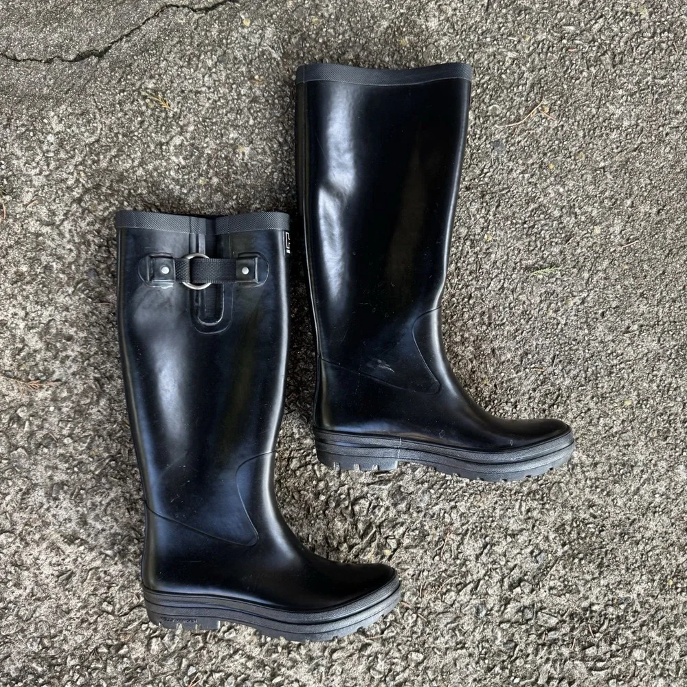 Helly Hansen Veierland 2 Waterproof Rain Boot Size 6 Women's BLACK Knee High